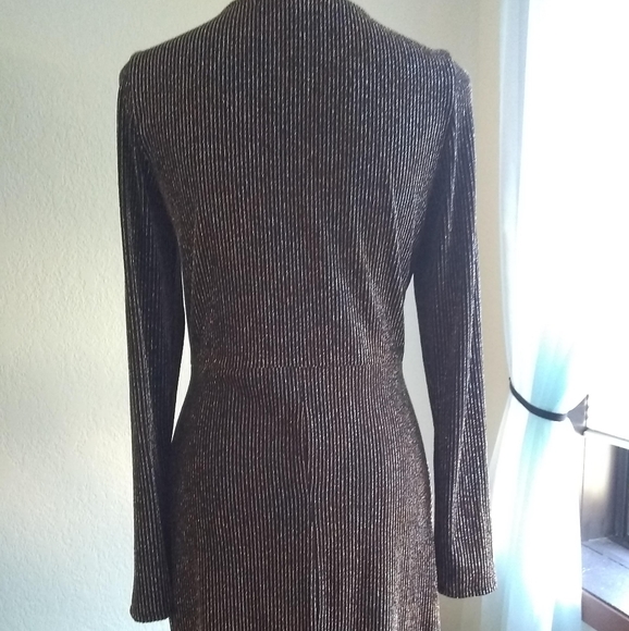 NWOT Sparkly bodycon Three Pink Hearts dress - Picture 4 of 7